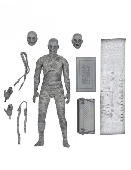 es::Universal Monsters Figura Ultimate The Mummy Black & White 18 cm