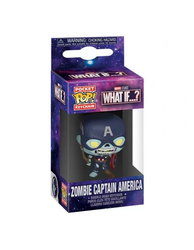 es::Marvel What If...? Llavero Pocket POP! Captain America 4 cm