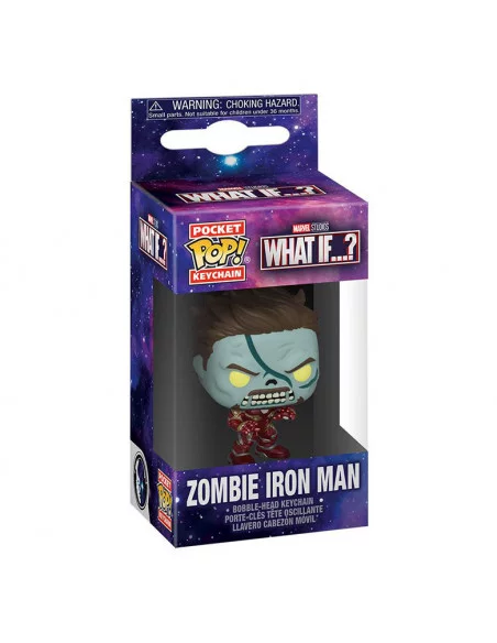es::Marvel What If...? Llavero Pocket POP! Zombie Iron Man 4 cm
