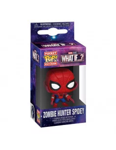 es::Marvel What If...? Llavero Pocket POP! Zombie Hunter Spidey 4 cm 2