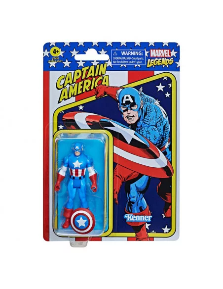 es::Marvel Legends Retro Figura Captain America 10 cm