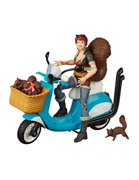 es::Marvel Legends Series Figura con vehículo Squirrel Girl 15 cm