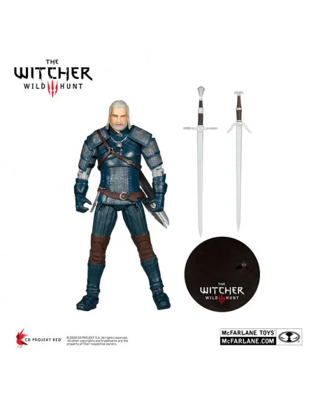 es::The Witcher Figura Geralt of Rivia Viper Armor: Teal Dye 18 cm
