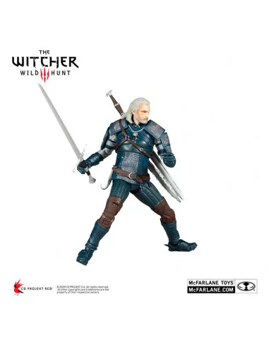 es::The Witcher Figura Geralt of Rivia Viper Armor: Teal Dye 18 cm