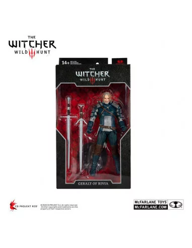 es::The Witcher Figura Geralt of Rivia Viper Armor: Teal Dye 18 cm