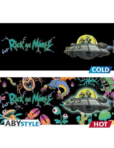 es::Rick y Morty Taza con cambio de imagen Spaceship 460 ml