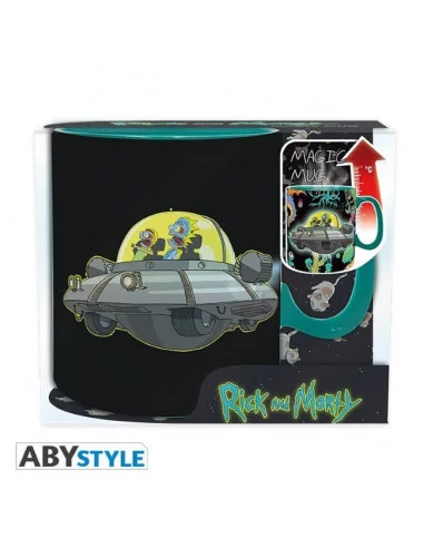 es::Rick y Morty Taza con cambio de imagen Spaceship 460 ml