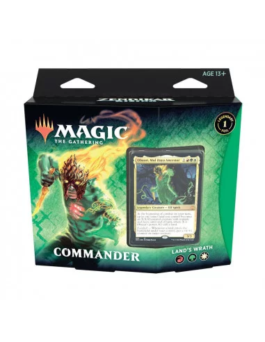 es::Magic the Gathering Zendikar Rising: Land's Wrath Mazo de Commander en inglés