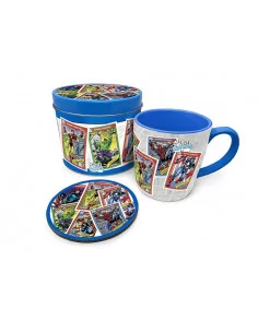 es::Marvel Taza con Posavaso Retro Collectors Cards