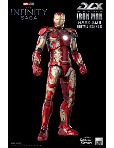 es::Infinity Saga Figura 1/12 DLX Iron Man Mark 43 Battle Damage Limited Edition 17 cm