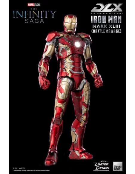 es::Infinity Saga Figura 1/12 DLX Iron Man Mark 43 Battle Damage Limited Edition 17 cm