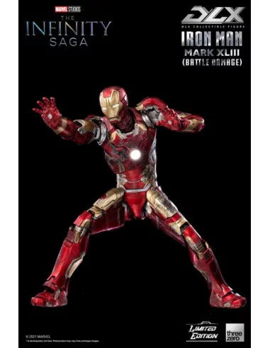es::Infinity Saga Figura 1/12 DLX Iron Man Mark 43 Battle Damage Limited Edition 17 cm