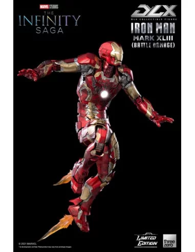 es::Infinity Saga Figura 1/12 DLX Iron Man Mark 43 Battle Damage Limited Edition 17 cm