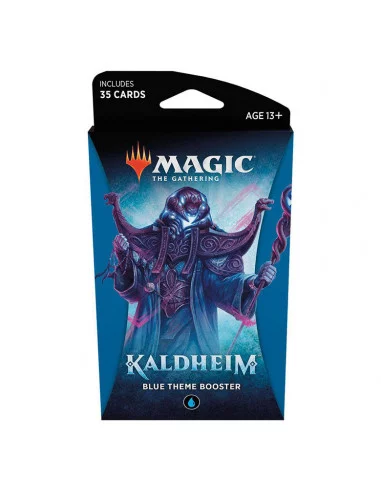 es::Magic the Gathering Kaldheim Blue Theme Booster en inglés 