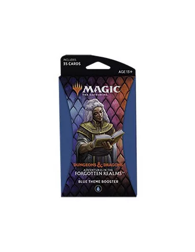 es::Magic Adventures in the Forgotten Realms Blue Theme Booster inglés