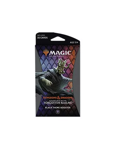es::Magic Adventures in the Forgotten Realms Black Theme Booster inglés