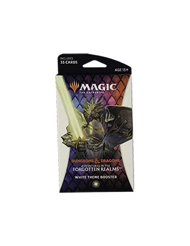 es::Magic Adventures in the Forgotten Realms White Theme Booster inglés