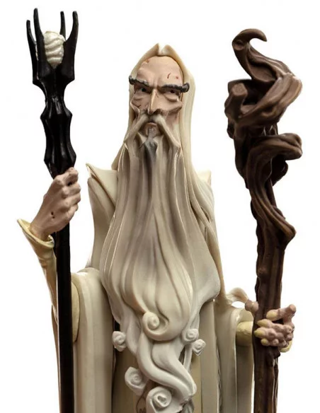 es::El Señor de los Anillos Figura Mini Epics Saruman el Blanco SDCC 2021 18 cm
