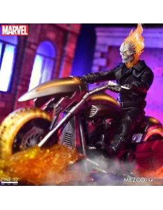 es::Ghost Rider Figura & Vehículo con luz y sonido 1/12 Ghost Rider & Hell Cycle One:12 Collective 2
