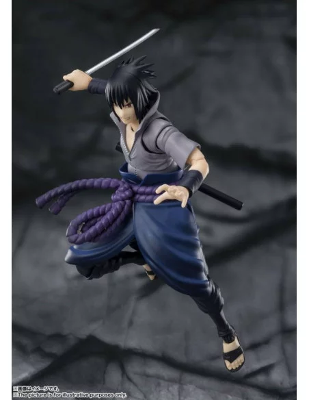 es::Naruto Shippuden Figura S.H. Figuarts Sasuke Uchiha -He who bears all Hatred- 15 cm 