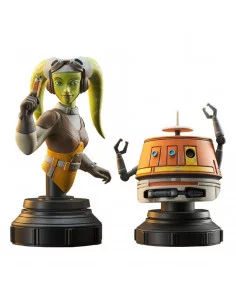 es::Star Wars Rebels Pack de 2 Bustos Hera & Chopper 15 cm