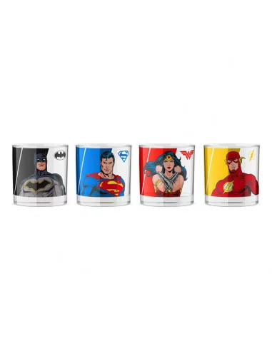 es::DC Comics - Pack de 4 Vasos de Chupitos JLA