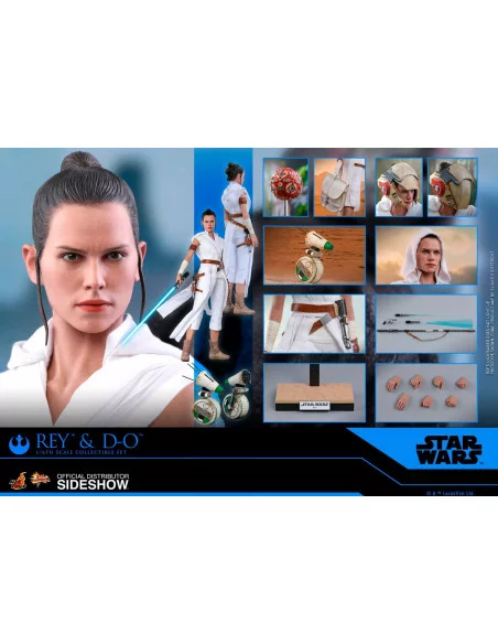 es::Star Wars Episode IX Pack de 2 Figuras 1/6 Rey & D-O Hot Toys 28 cm