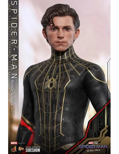 es::Spider-Man: No way home Figura 1/6 Spider-Man Black & Gold Suit Hot Toys