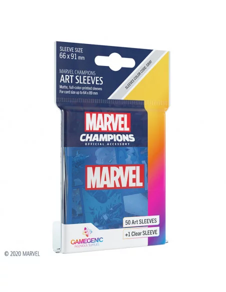 es::Marvel Champions Sleeves Marvel Blue