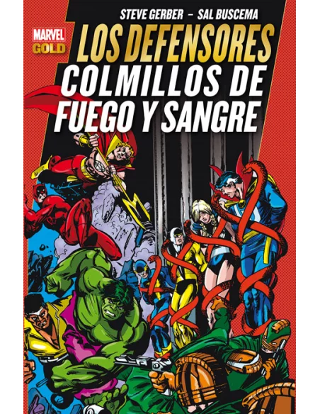 es::Los Defensores: Colmillos de fuego y sangre Cómic Marvel Gold