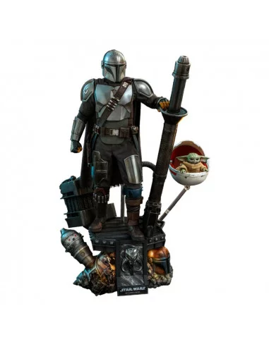 es::Star Wars The Mandalorian Pack de 2 Figuras 1/4 The Mandalorian & The Child Deluxe Hot Toys 46 cm