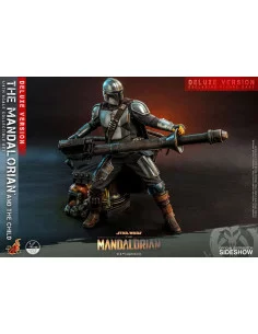 es::Star Wars The Mandalorian Pack de 2 Figuras 1/4 The Mandalorian & The Child Deluxe Hot Toys 46 cm 2