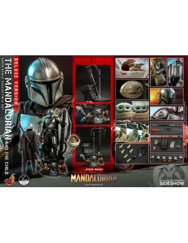 es::Star Wars The Mandalorian Pack de 2 Figuras 1/4 The Mandalorian & The Child Deluxe Hot Toys 46 cm