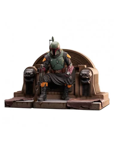 es::Star Wars The Mandalorian Estatua Premier Collection 1/7 Boba Fett on Throne 24 cm