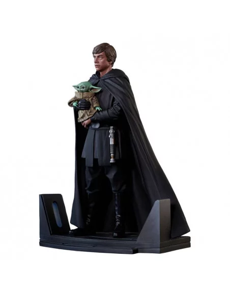 es::Star Wars The Mandalorian Estatua Premier Collection 1/7 Luke Skywalker & Grogu 25 cm