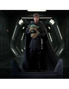 es::Star Wars The Mandalorian Estatua Premier Collection 1/7 Luke Skywalker & Grogu 25 cm 2