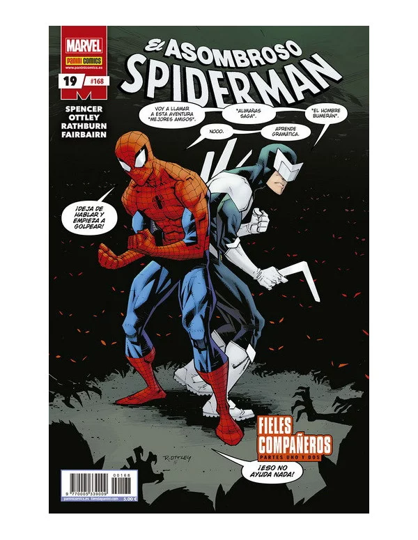 Comprar comic Panini Comics El Asombroso Spiderman 19 (168) Fieles  compañeros Partes Uno y Dos - Mil Comics: Tienda de cómics y figuras  Marvel, DC Comics, Star Wars, Tintín