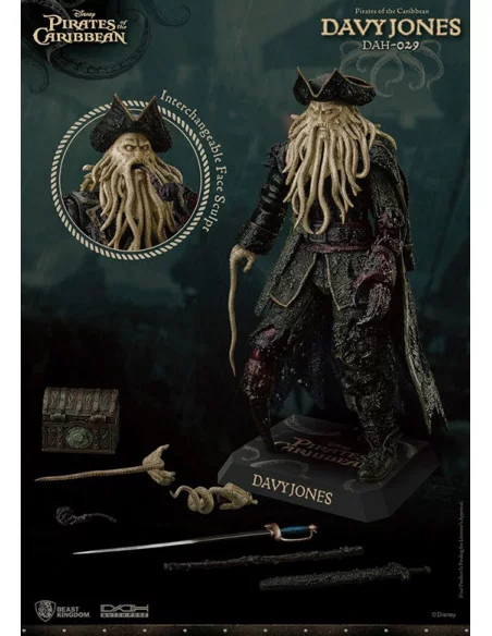 es::Piratas del Caribe Figura Dynamic 8ction Heroes 1/9 Davy Jones 20 cm