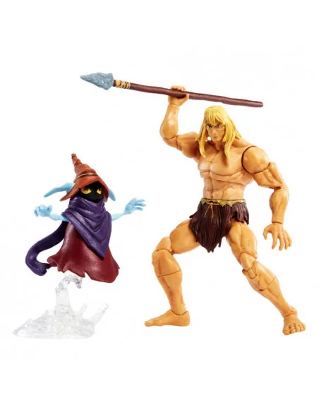 es::Masters of the Universe: Revelation Masterverse Figuras 2022 Deluxe Savage He-Man & Orko 18 cm