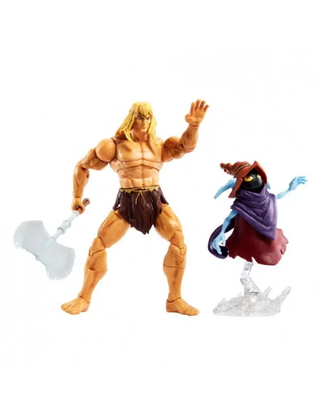 es::Masters of the Universe: Revelation Masterverse Figuras 2022 Deluxe Savage He-Man & Orko 18 cm