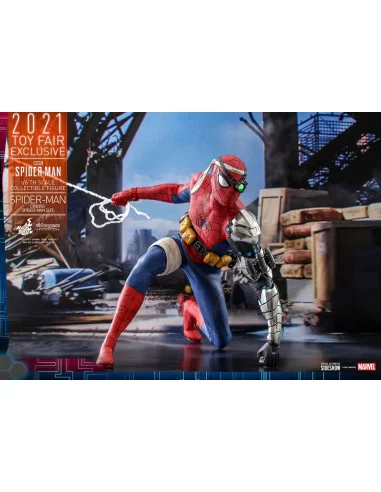 es::Spider-Man Figura Videogame Masterpiece 1/6 Cyborg Spider-Man Suit 2021 Toy Fair Exclusive 30 cm
