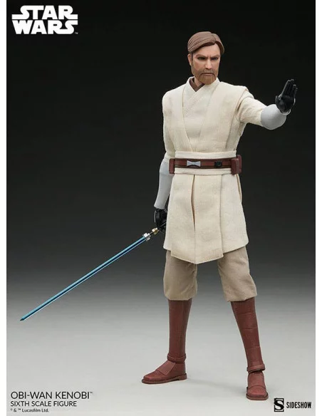 es::Star Wars The Clone Wars Figura 1/6 Obi-Wan Kenobi Sideshow 30 cm