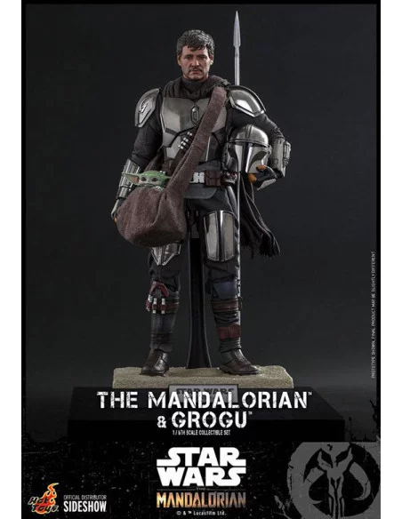 es::Star Wars The Mandalorian Pack de 2 Figuras 1/6 The Mandalorian & Grogu Hot Toys 30 cm