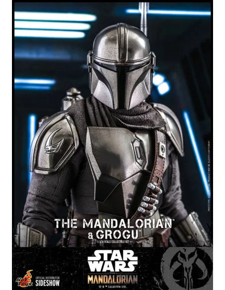 es::Star Wars The Mandalorian Pack de 2 Figuras 1/6 The Mandalorian & Grogu Hot Toys 30 cm