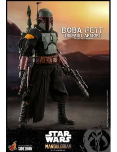 es::Star Wars The Mandalorian Figura 1/6 Boba Fett Repaint Armor Hot Toys