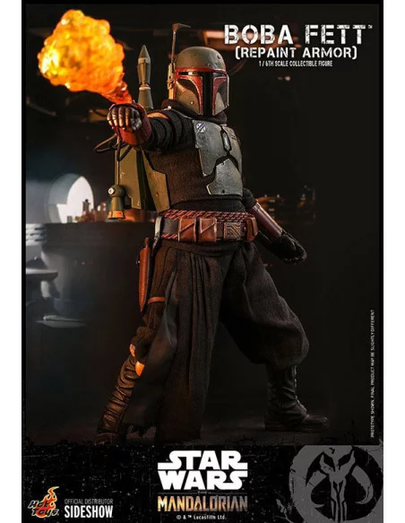 es::Star Wars The Mandalorian Figura 1/6 Boba Fett Repaint Armor Hot Toys