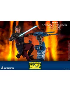 es::Star Wars The Clone Wars Figura 1/6 Anakin Skywalker & STAP Hot Toys 31 cm 2