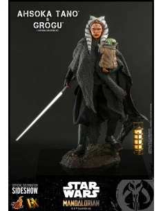 es::Star Wars The Mandalorian Figuras 1/6 Ahsoka Tano y Grogu Hot Toys 29 cm