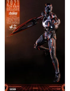 es::Vengadores: Infinity War Figura 1/6 Iron ManNeon Tech 4.0 2021 Toy Fair Hot Toys Exclusive 32 cm 2