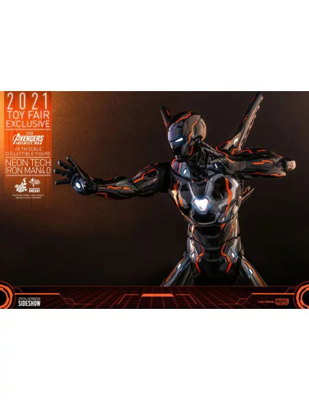 es::Vengadores: Infinity War Figura 1/6 Iron ManNeon Tech 4.0 2021 Toy Fair Hot Toys Exclusive 32 cm